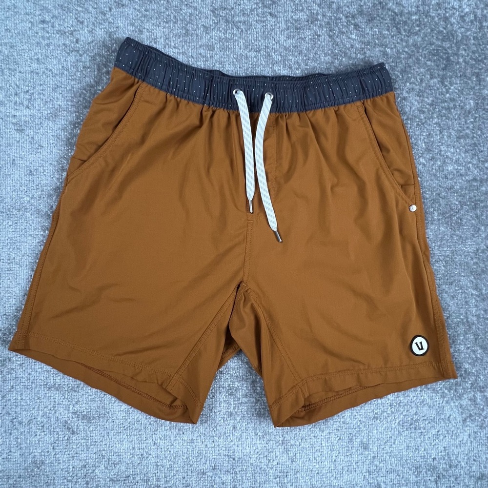 Vuori Kore Short Mens Large Copper Burnt Orange Lined Athletic Training V302